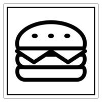 Minimalist Icon of a Delicious Hamburger with Layers and Toppings vector