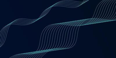 Dark blue gradient background with light blue wavy line pattern. Eps10 vector