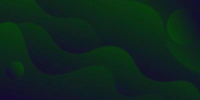 Abstract 3D dark green background. Realistic design with wave pattern. Eps10 vector