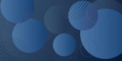 Abstract blue geometric circle pattern background illustration. 3D view and simple pattern. Cool and luxury design. Eps10 vector