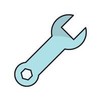 Wrench design icon simple and elegant concept vector