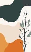 A tree is in front of a colorful background vector