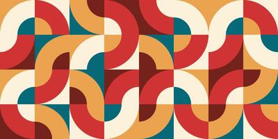 abstract bauhaus pattern background vector