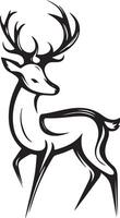 A stylish and modern logo design a deer vector