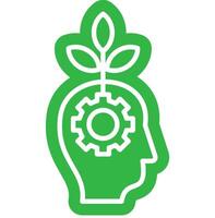 mindset growth outline colour style vector