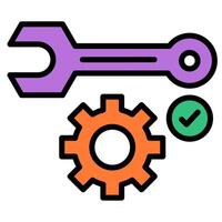 illustration of maintenance setup vector
