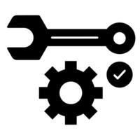 maintenance setup solid style vector