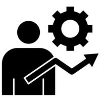 personal growth solid style vector