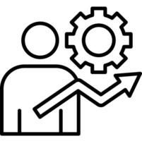 personal growth outline vector