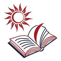 Geometric Abstract Sun Logo with Simplified vector