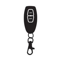 Wireless Remote Control Switch for Garage Gate Silhouette Illustration vector