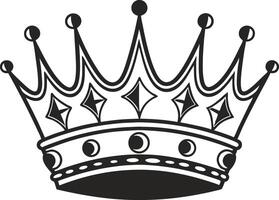 Crown Icon Set in Minimal Flat Design for Logos and UI vector