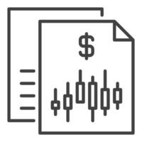 Cryptocurrency Trading Documents Crypto Beginners Guide icon or symbol in thin line style vector