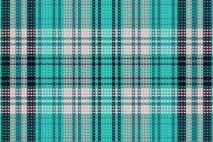 A plaid pattern in turquoise and white vector