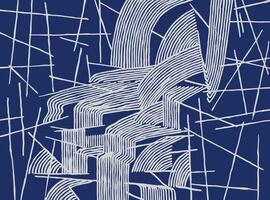 Hand drawn brush lines abstract waterfall background in geometric and freeform style, Japanese and ethnic wood carving texture graphic for textile, carpet, decoration vector