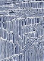 Hand drawn brush lines abstract waterfall pattern, Japanese and ethnic wood carving, line art texture background graphic for textile, carpet, decoration vector