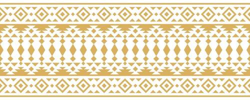 Decorative Ethnic Pattern with Aztec Border and Native American Stripe Style. vector