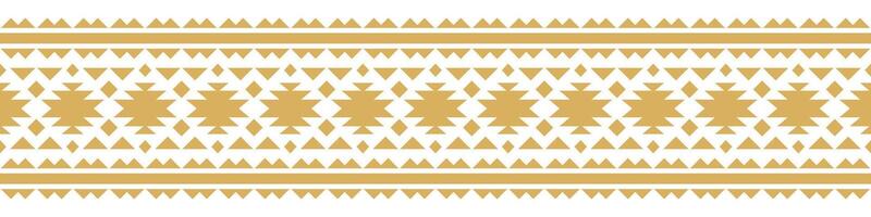 Aztec Native American Art in Ethnic Style Stripe Decoration and Geometric Border. vector