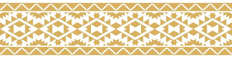 Boho Ethnic Stripe with Aztec Texture Border and Geometric Decorative Style. vector
