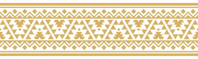 Pattern Aztec Stripe in Ethnic Style with Decorative Border and Geometric Texture. vector