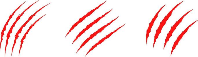 claws beast ripped marks, claw mark set, beast claws scratch icon art illustration vector