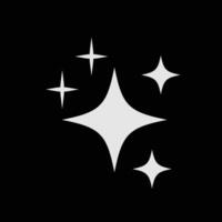 Sparkles Line Icon Set for UI Designs. Clean Shiny Shiny Stars. vector