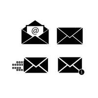 Mail icon set. email icon . E-mail icon. Envelope icon vector