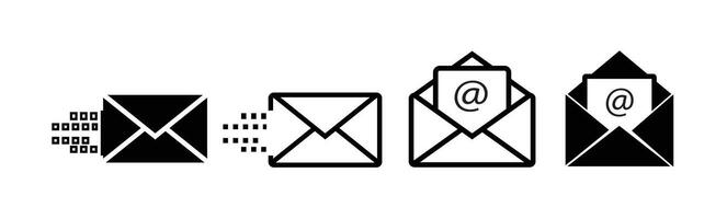 mail envelope icon. vector