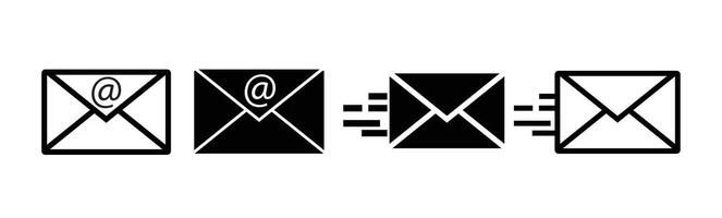 Mail Icon, Envelope Icon. Mail and E-mail on isolated background. Set of mail envelope icon in linear style. vector