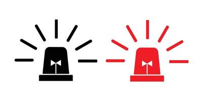 Alarm siren icon. Emergency siren icon. Siren ambulance or police icon, Flasher Thin Line, Siren Icon in trendy flat style. Alarm symbol for your web site design, logo, app, UI. Design eps 10 vector