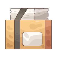 boxes and stacks of paper vector