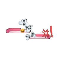 chat box with game controller vector