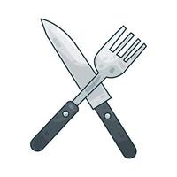 knife and fork vector