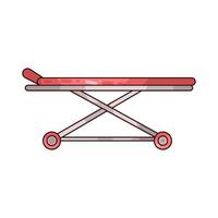 Emergency First Aid Stretcher vector