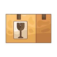illustration of Fragile Package vector
