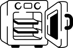 A hand drawn icon of a sterilization machine vector