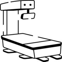 A doodle style icon of xray machine vector