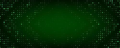 Trendy abstract background with golden circles and particles on green. Holiday gradient template. Modern halftone design. Great for banners, posters, presentation vector
