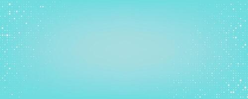 Trendy abstract background with digital pixel particles. Futuristic geometric style with light blue color and glowing light effect vector