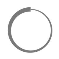 Circular Loading Bar with Radial Progress Lines vector