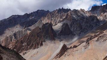 High Altitude Mountain Range with Jagged Summits video