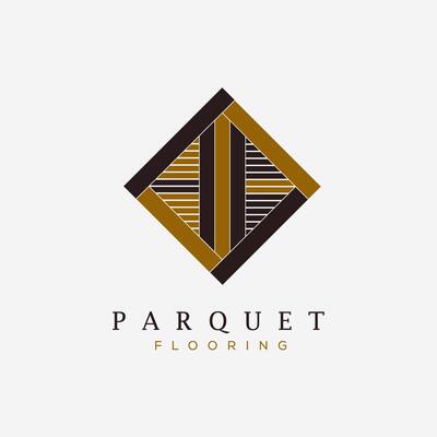 Parquet flooring texture logo illustration design