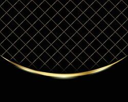 Abstract modern luxury background dark layer shadow with golden stripped background vector