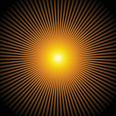 yellow orange black sunburst effect abstract background