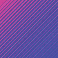 Pink striped geometrical diagonal parallel lines pattern on neon blue background vector