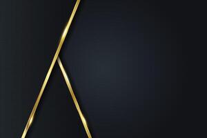Abstract modern luxury background vectors dark dotted layers with shadow and golden strips