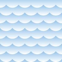 light blue shaded cloudy seamless pattern background vector