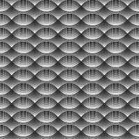 Geometrical Pattern oval waves white background vector