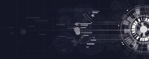 A futuristic background with a circular design vector