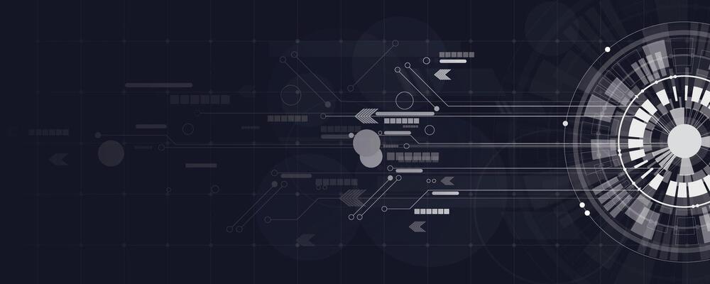A futuristic background with a circular design